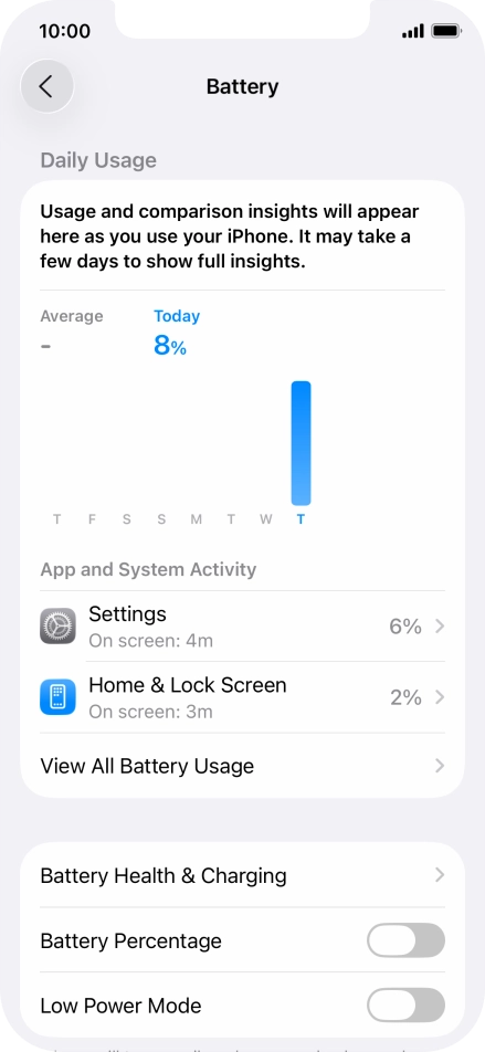 Press Battery Health & Charging.