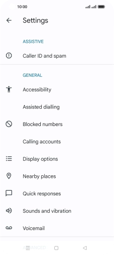 Press Calling accounts.