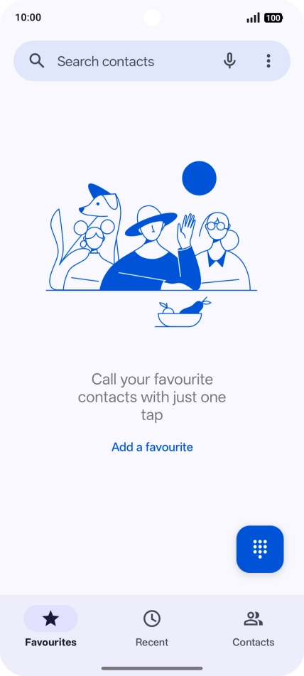 Press the menu icon.
