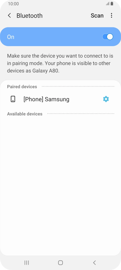 Press the Home key to return to the home screen.