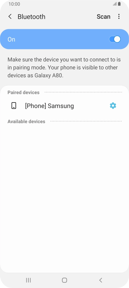 Press the Home key to return to the home screen.