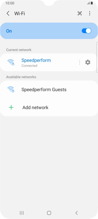 Press the Home key to return to the home screen.