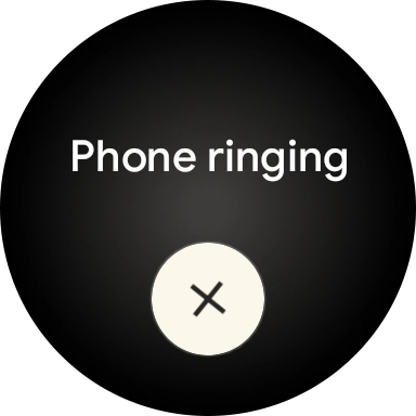 Press the end icon when you've found your phone.