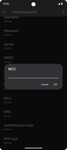 Key in 234 and press OK.