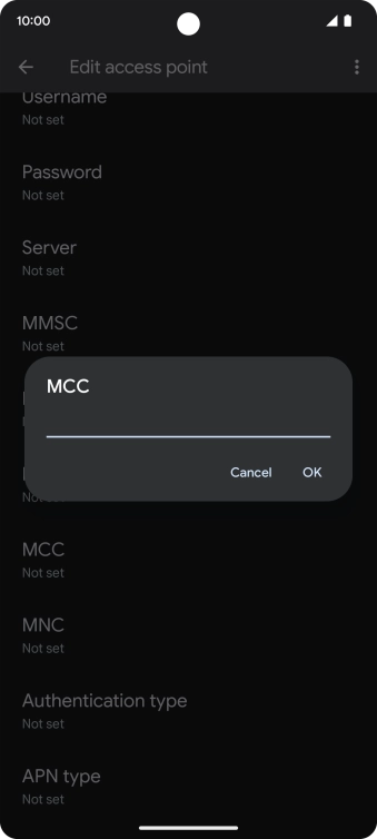 Key in 234 and press OK.