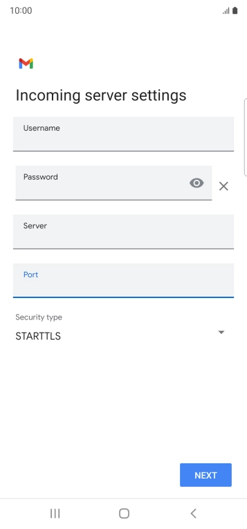 Press the drop down list below 