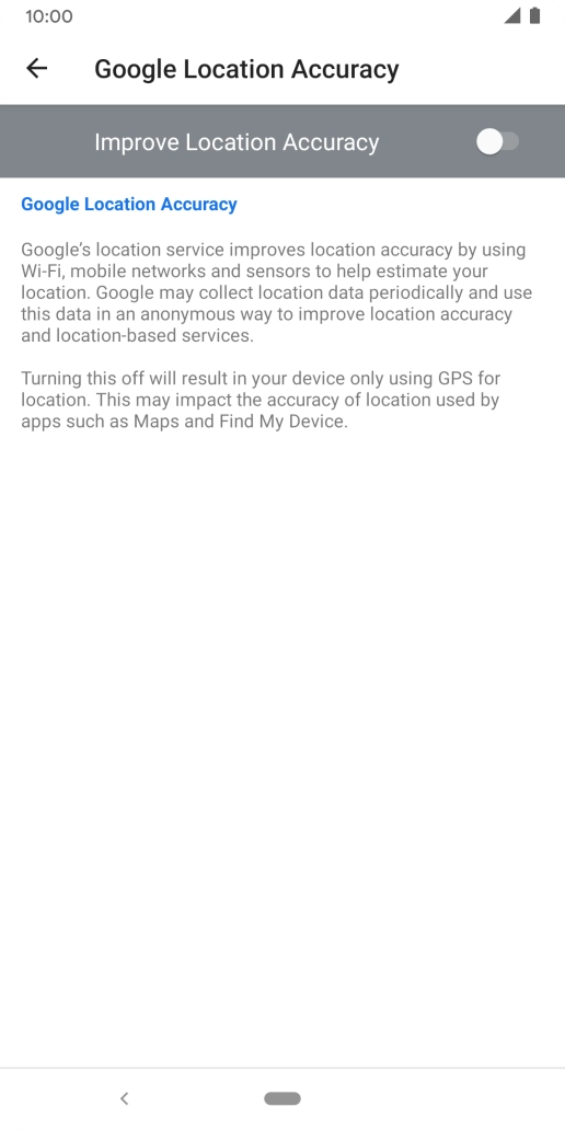 If you press the indicator next to 