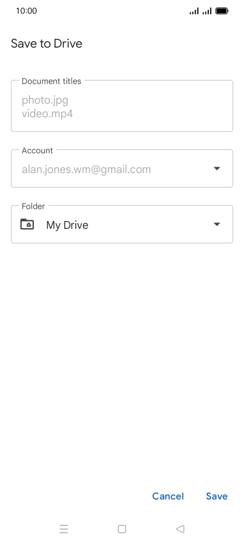 Press the field below 