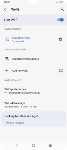 Press the Home key to return to the home screen.