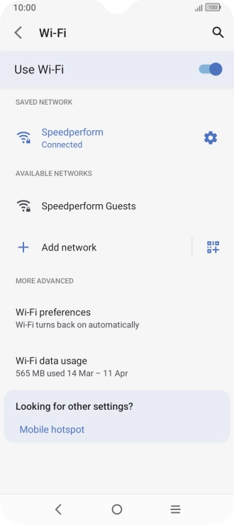 Press the Home key to return to the home screen.