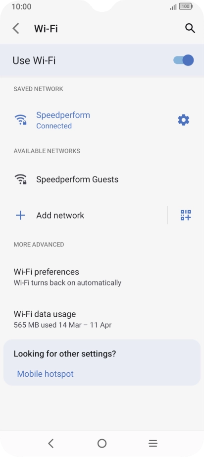 Press the Home key to return to the home screen.