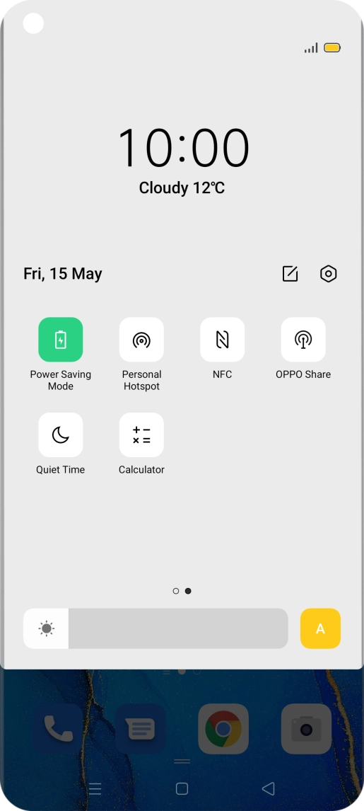 Press the Home key to return to the home screen.
