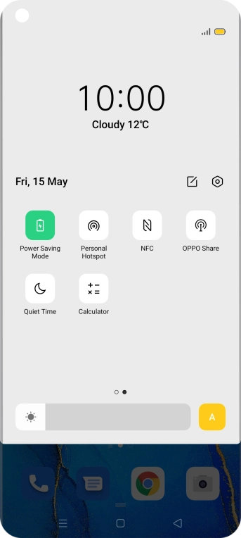 Press the Home key to return to the home screen.