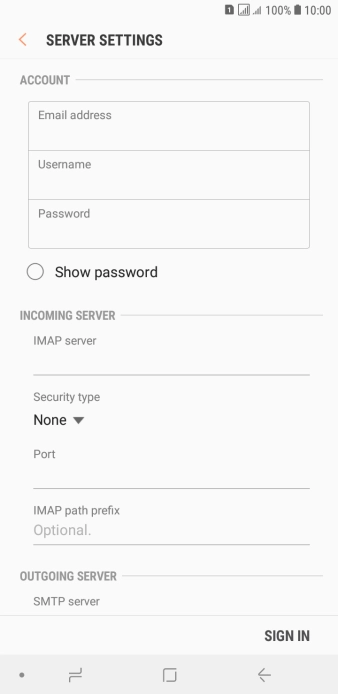 Press the field below 