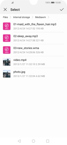 Press the required picture.