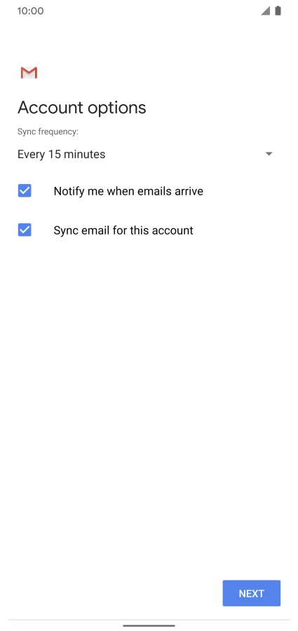 Press the drop down list below 