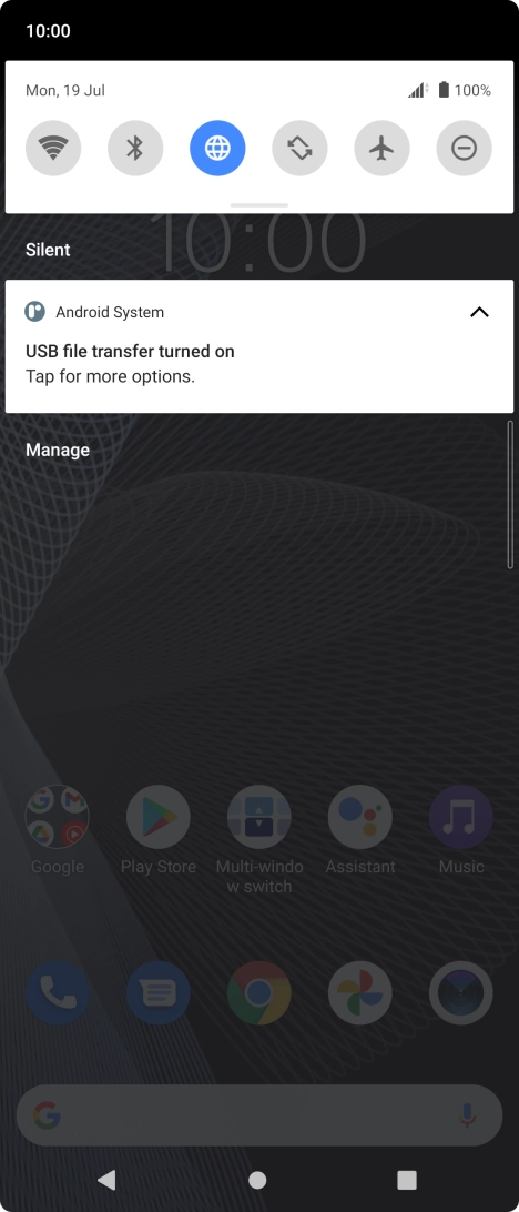 Press Tap for more options..