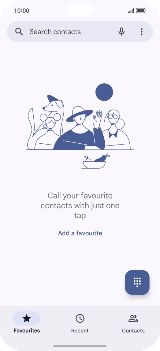 Press the menu icon.