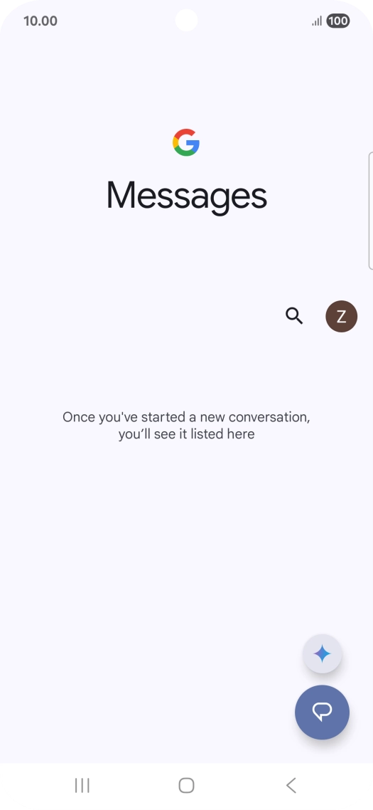 Press the profile icon.