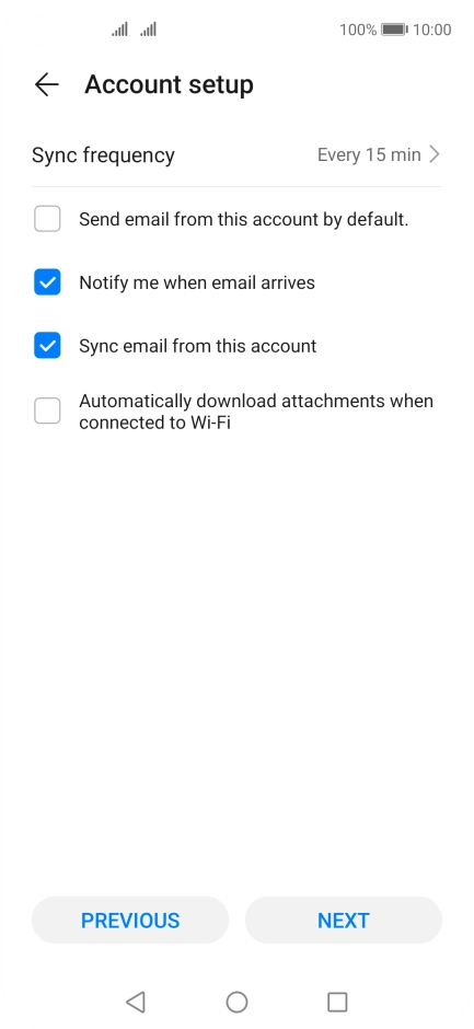 Press Sync frequency.