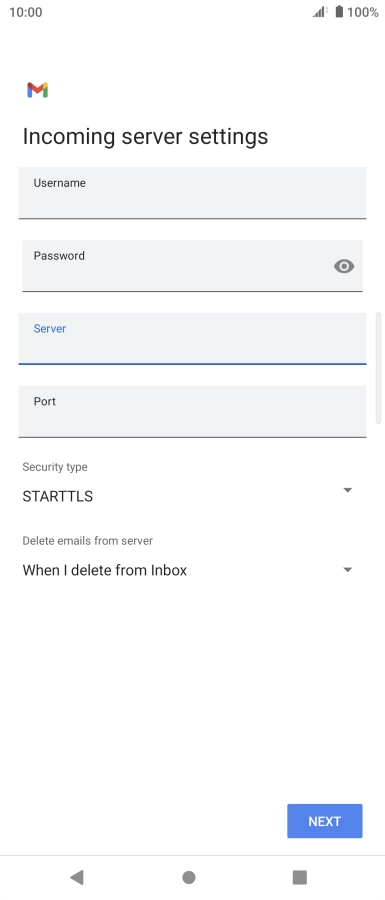 Press the field below 