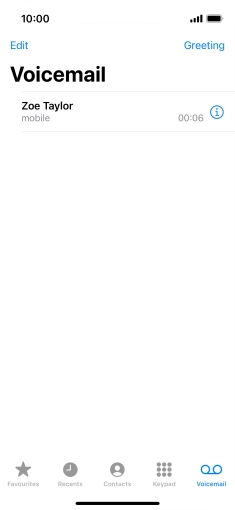 Press the required message.