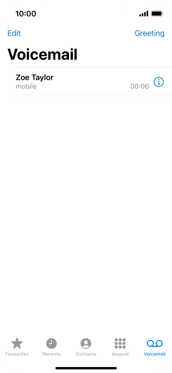 Press the required message.