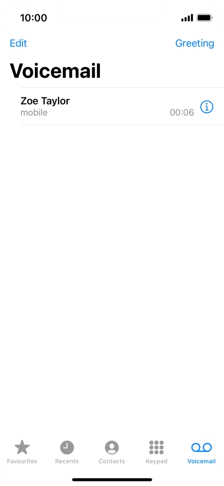 Press the required message.