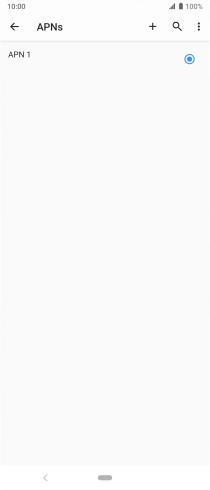 Press the new data connection icon.