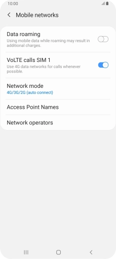 Press Access Point Names.