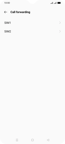 Press the required SIM.