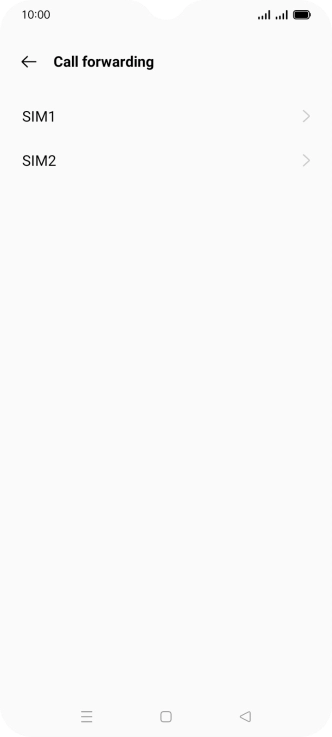 Press the required SIM.