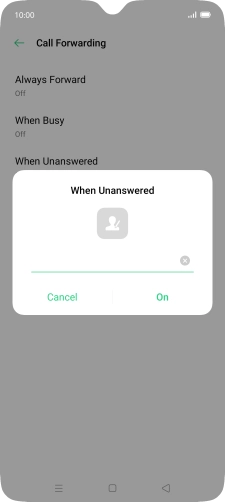 Key in +447953222222 and press On.