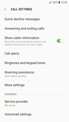 Press More settings.