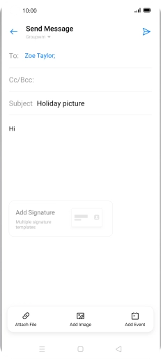 Press Attach File and go to the required folder.