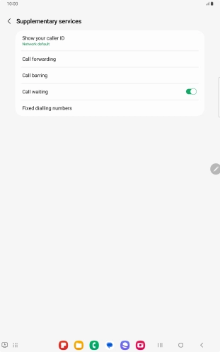 Press Call forwarding.