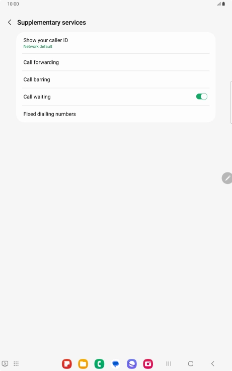 Press Call forwarding.