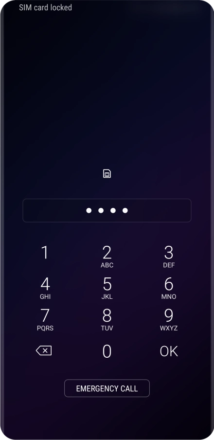 If you're asked to key in your PIN, do so and press OK. The default PIN is 1111.