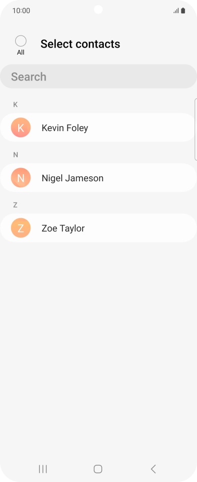 Press the field above 