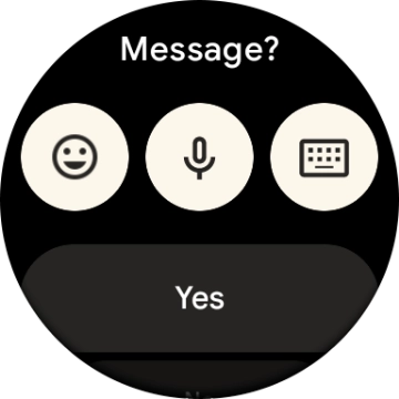 Press the write reply icon and key in the required text.