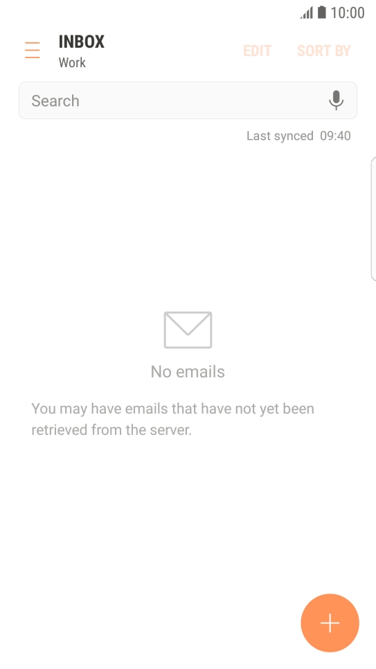 Press the new email message icon.