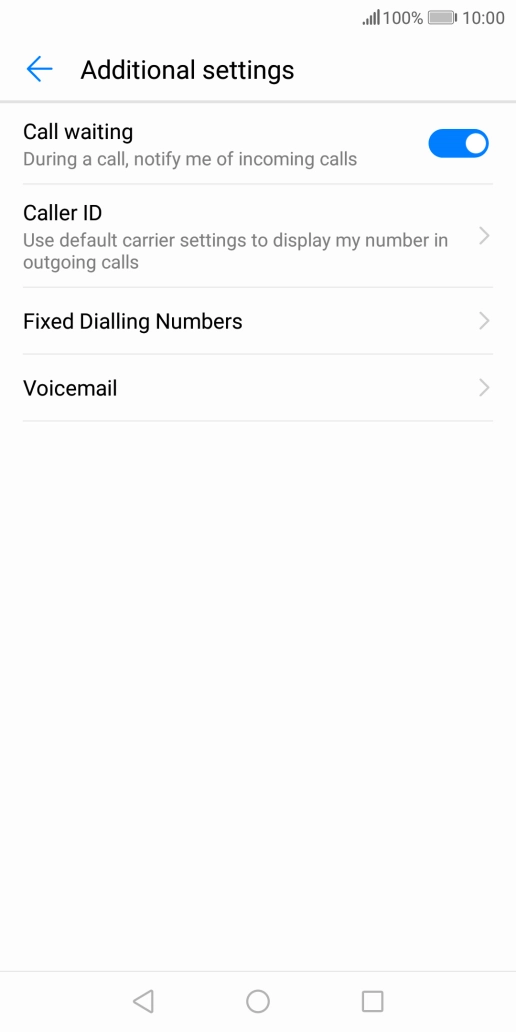 Press Fixed Dialling Numbers.