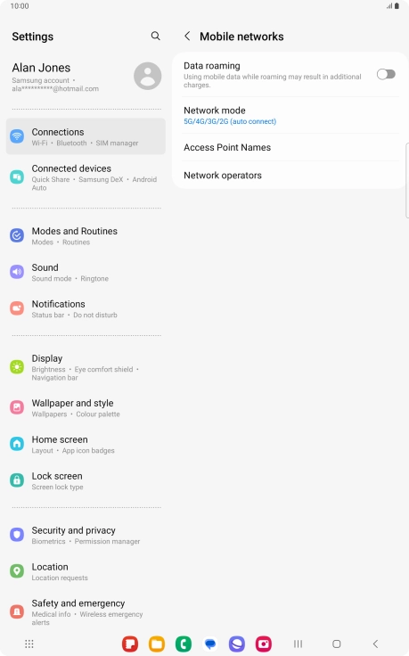 Press Access Point Names.