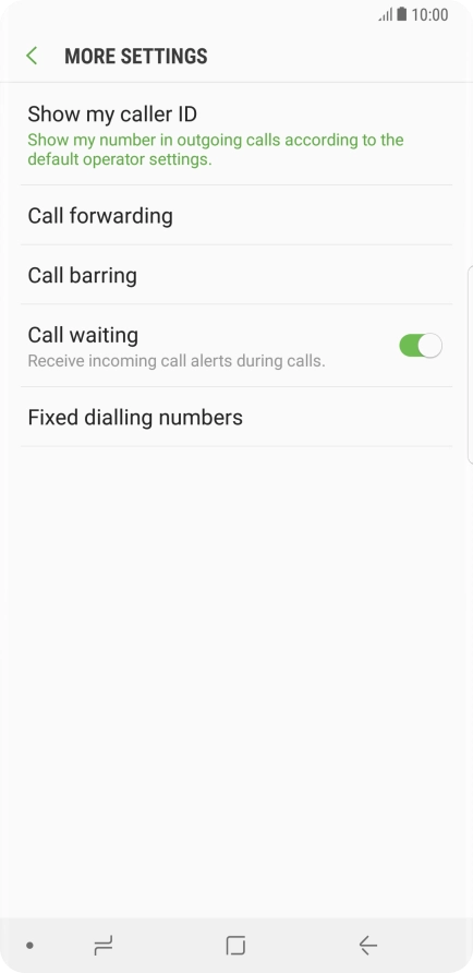 Press Fixed dialling numbers.