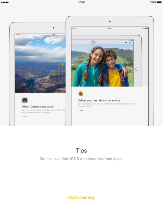Press the Home key to return to the home screen.