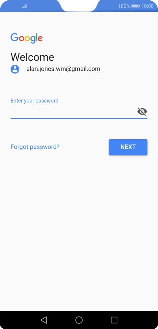 Press the field below 
