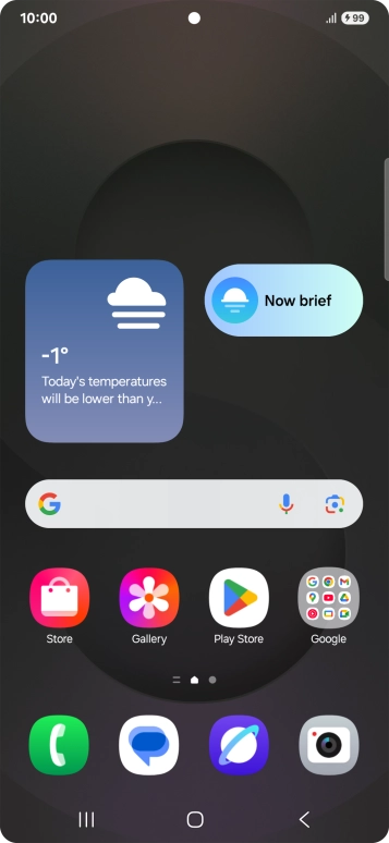 When the battery charging icon is displayed, charging is in progress.