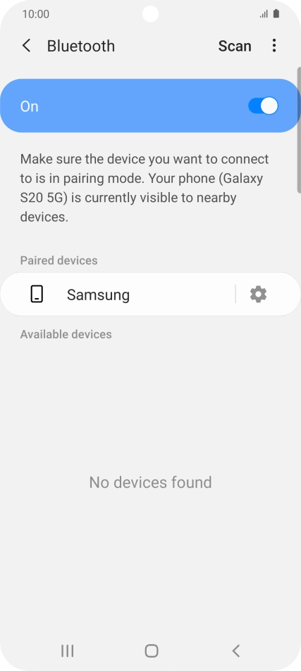 Press the Home key to return to the home screen.