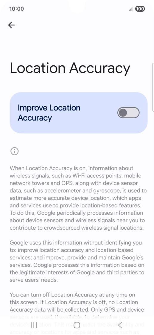 If you press the indicator next to 