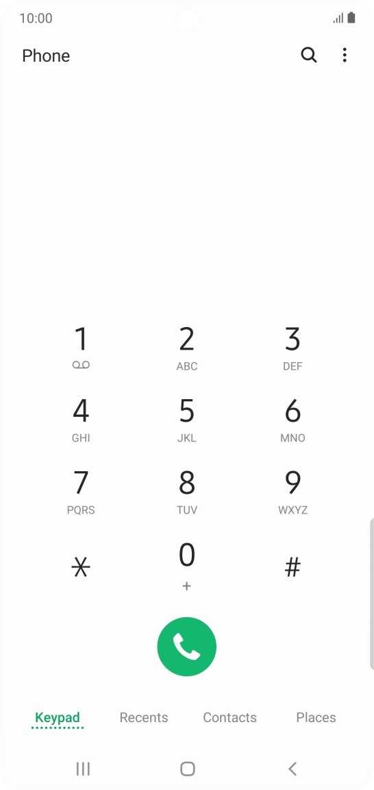 Press the menu icon.